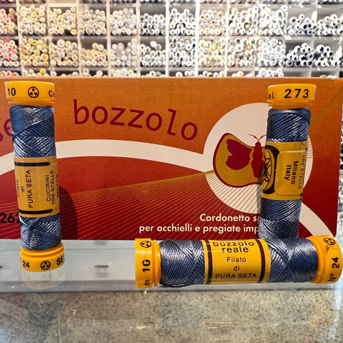 Jubilee Blue #273 - Seta Bozzolo Buttonhole Silk Twist / 10m spool