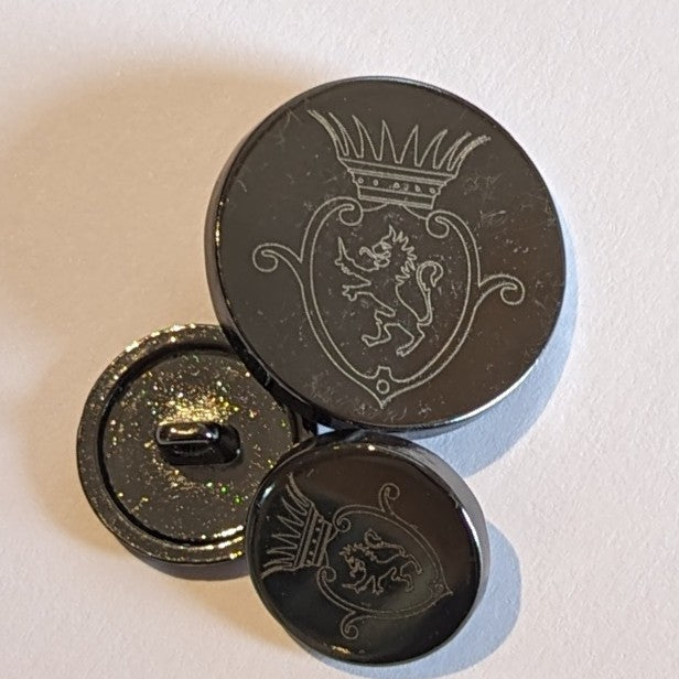 Gunmetal Blazer / Shield / Shank Buttonmania