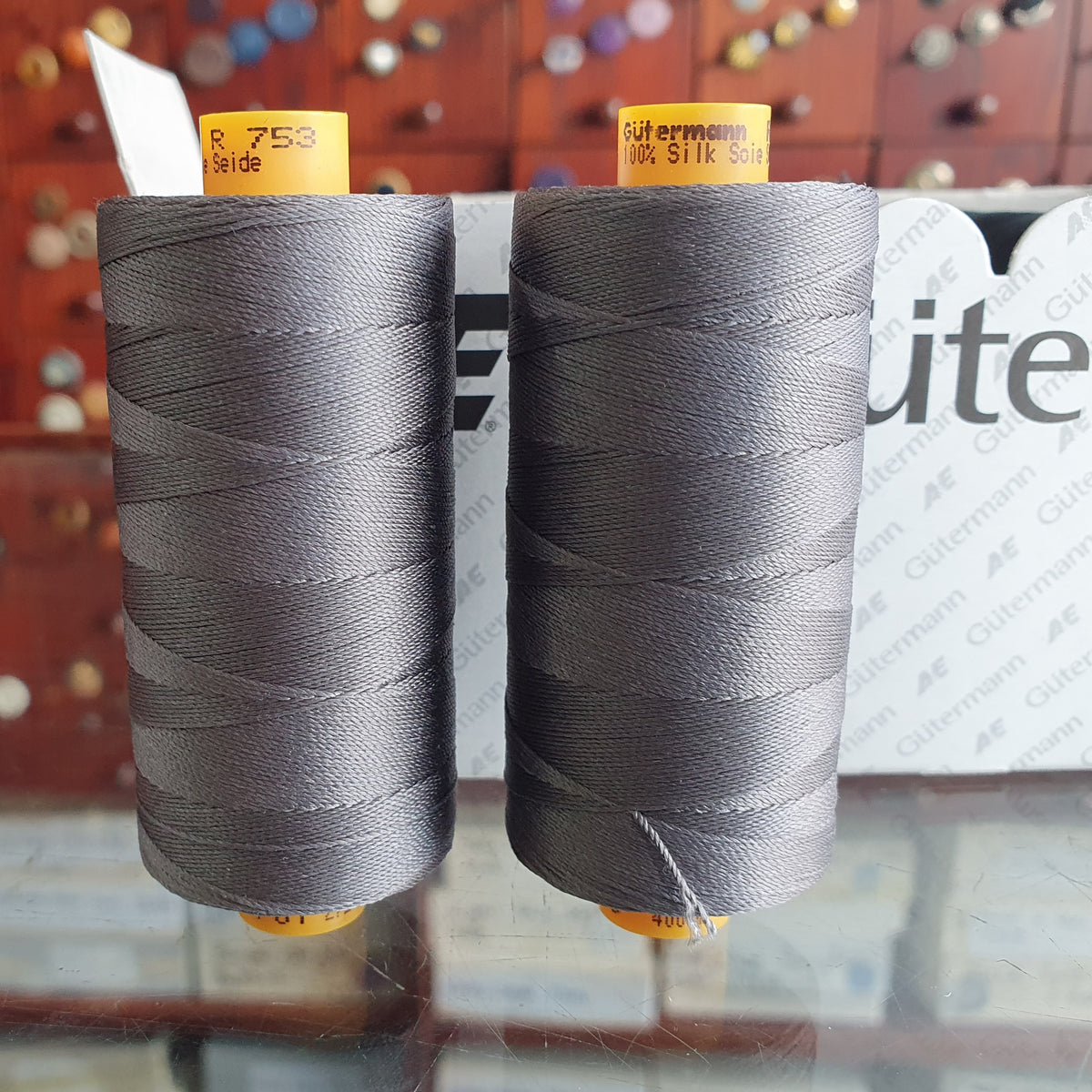 100% Silk Button Hole Thread - Gutermann - B. Black & Sons Fabrics