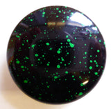 Button Green Speckled Shiny