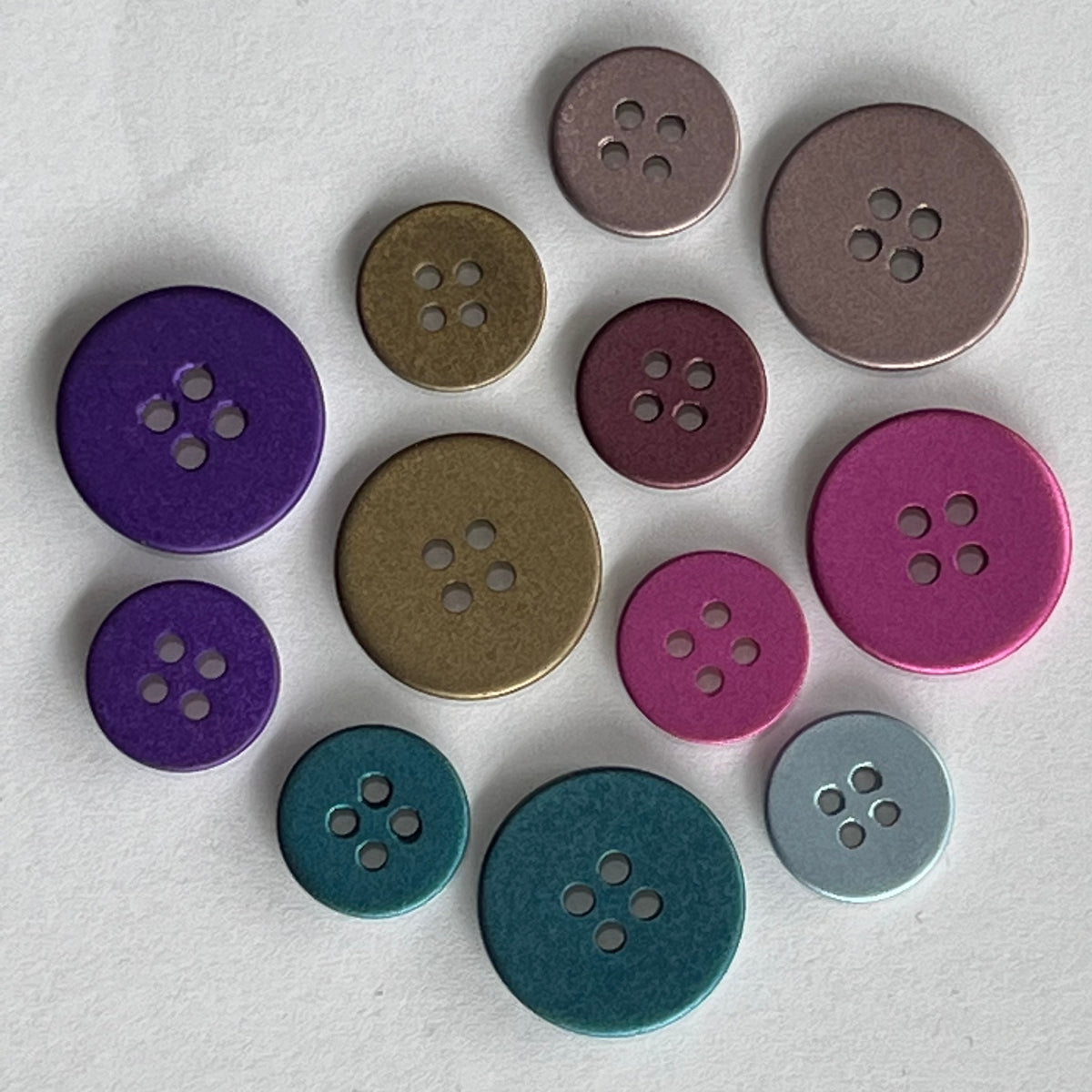 Metallic Coloured Button / Shell / Matte – Buttonmania