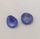 Blue / Faceted / Domed / Shiny