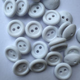 White Rubber / 2 hole / Matte
