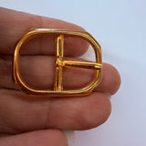 Rectangle Metal Buckle / Gold coloured / 18mm