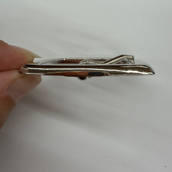 Rectangle Metal Buckle / Silver coloured / 40mm