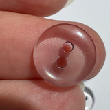 Clear with Black inside holes / 2 Hole / Polyester