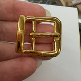 Rectangle Metal Buckle / Gold coloured / 18mm