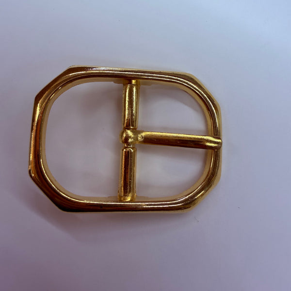 Rectangle Metal Buckle / Gold coloured / 18mm