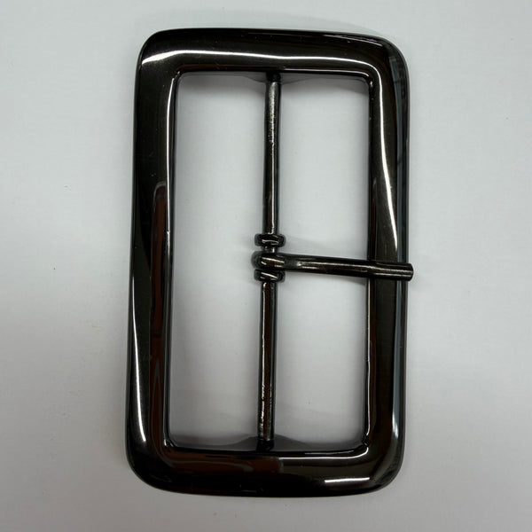 Rectangle Metal Buckle / Gunmetal coloured / 60mm