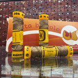 Mid Brown #205 - Seta Bozzolo Buttonhole Silk Twist / 10m spool