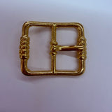 Rectangle Metal Buckle / Gold coloured / 18mm