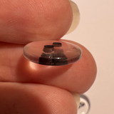 Clear with Black inside holes / 2 Hole / Polyester