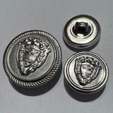 Silver / Shield with Crimp Edge / Metal