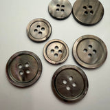 Grey Shell / Classic Button / 4 hole