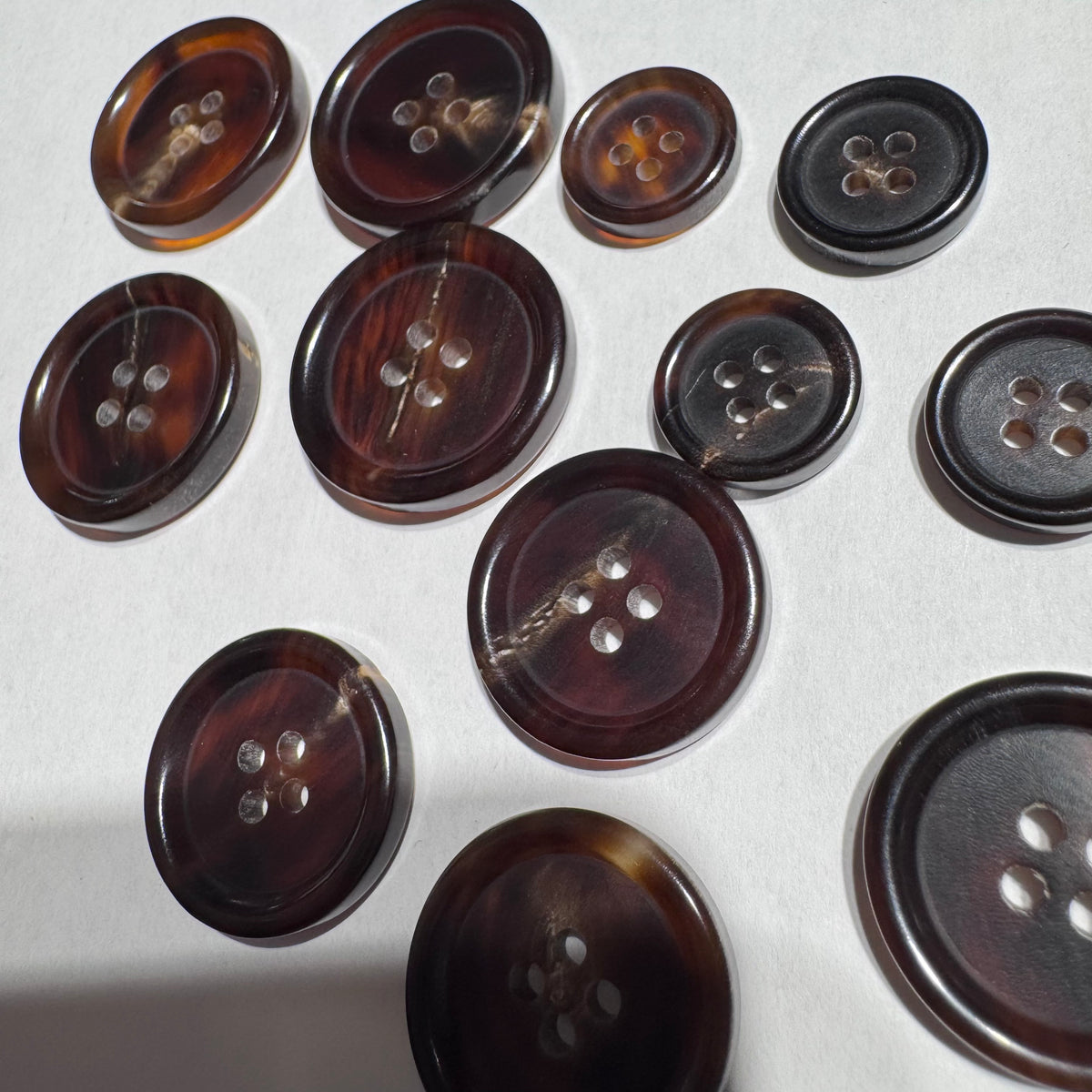 Brown Horn / Suit Buttons / 4 Hole – Buttonmania