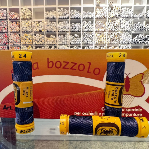 Bright Navy #024 - Seta Bozzolo Buttonhole Silk Twist / 10m spool
