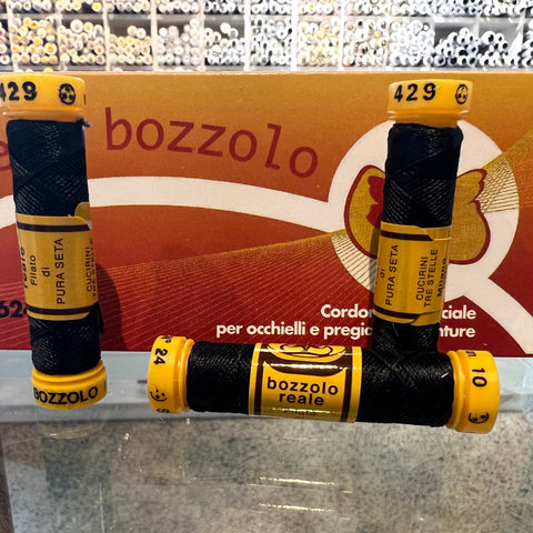 Charcoal #429 - Seta Bozzolo Buttonhole Silk Twist / 10m spool