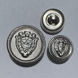 Silver / Shield with Crimp Edge / Metal