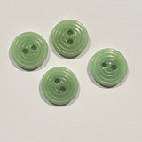 Coloured vegetable ivory / concentric circles / 2 hole