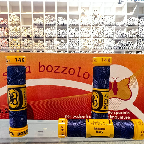 Zaffre Blue #148 - Seta Bozzolo Buttonhole Silk Twist / 10m spool
