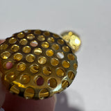 Gold / Dots pushed in / Pressed and hollow Metal / Shank