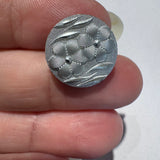 Silver Flower / Shank / Plastic