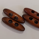 Brown Wooden Toggles / 2 Hole