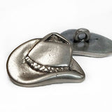 Western Hat and Boots / Metal / Shank