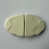 Plastic buckle / vintage / interlocking clasp