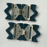Plastic buckle / vintage / interlocking clasp