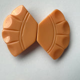 Plastic buckle / vintage / interlocking clasp