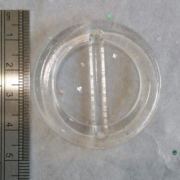 Clear Buckle / Round / Plastic