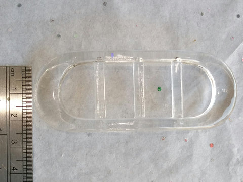 Clear Buckle / Rectangle / Plastic