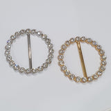 Gold or Silver and Diamante Buckle
