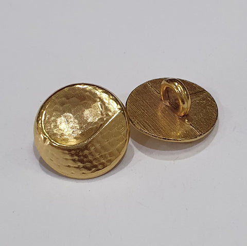 Gold Shirt Button / Swirl