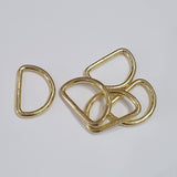 Gold D Rings - 25mm