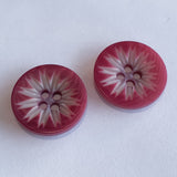 Pink Carved Corozo / 4 Hole