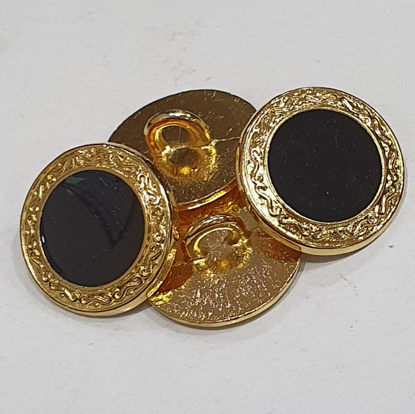 Gold Rim / Black Centre / Metal