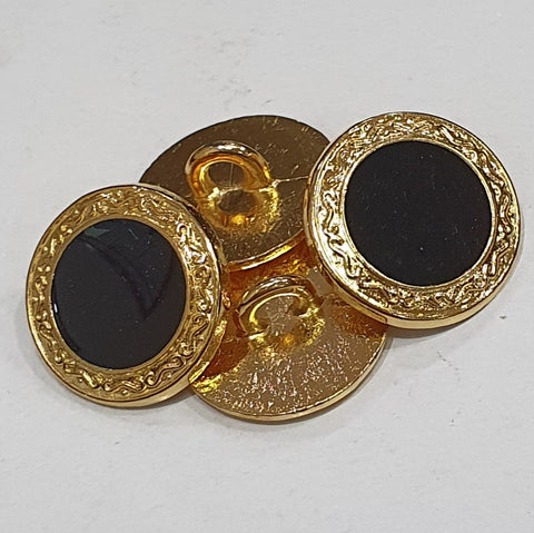 Gold Rim / Black Centre / Metal