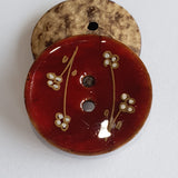 Coconut with Painted Flowers
