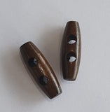 Wooden Toggles / 2 Hole / 3 Colours