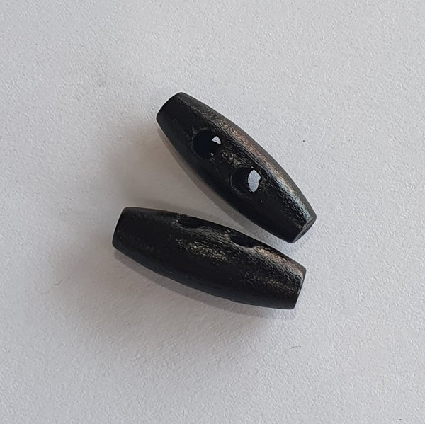 Wooden Toggles / 2 Hole / 3 Colours
