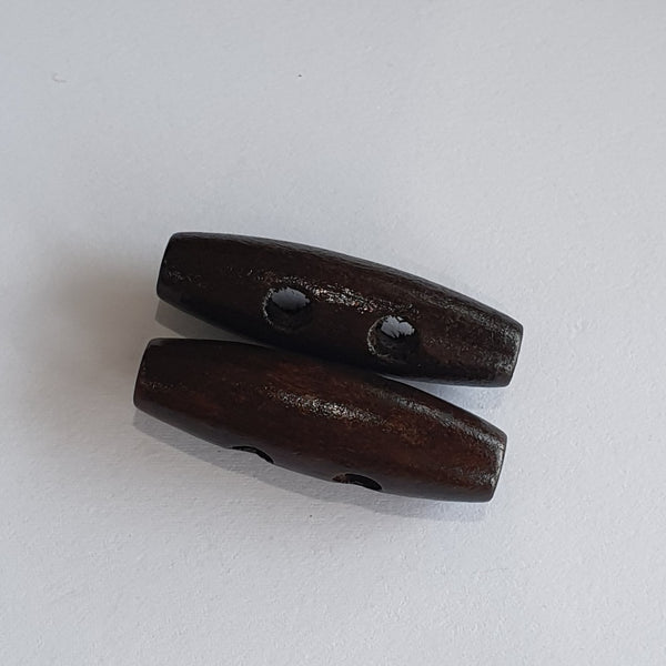 Wooden Toggles / 2 Hole / 3 Colours