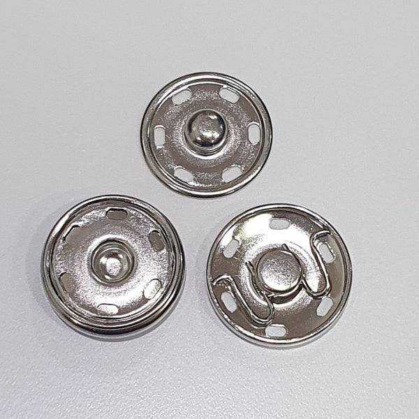 Snap fasteners / Decorative / Silver