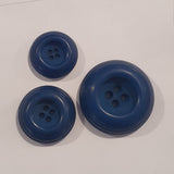 Chunky Royal Blue / 4 Hole / Vintage