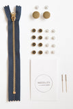 Jeans Making Hardware KIT / Zipper Fly