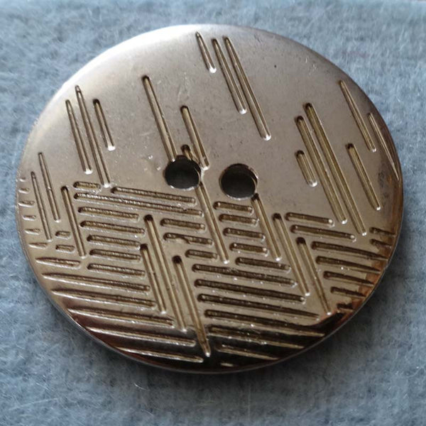 German Metallic (Silver) / Patterned / Shiny Button