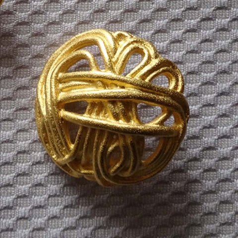 Gold / Filigree / Matte Button