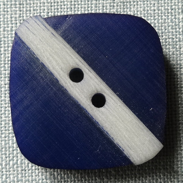 Blue / Stripe / Matte Button