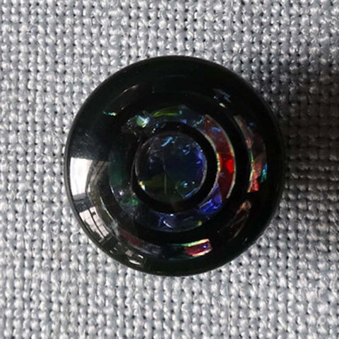 Button Black / Dome / Shiny
